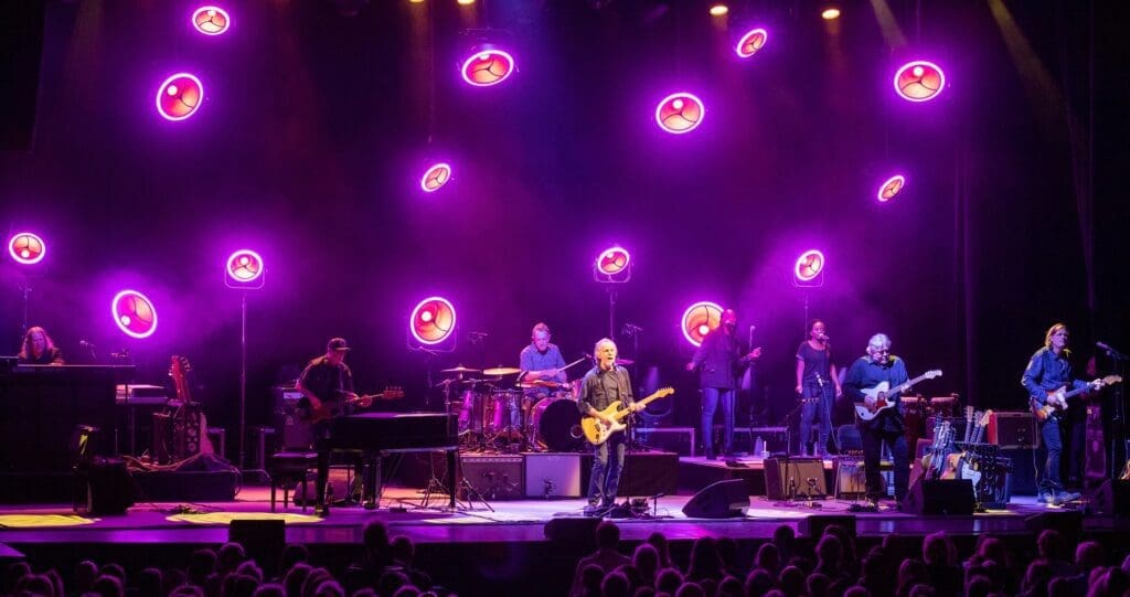 Jackson Browne music performance at night