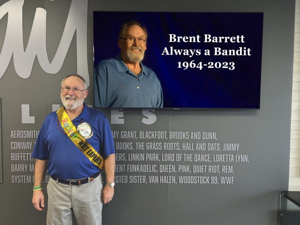Memorial for Brent Barrett honoring his life from 1964 to 2023.